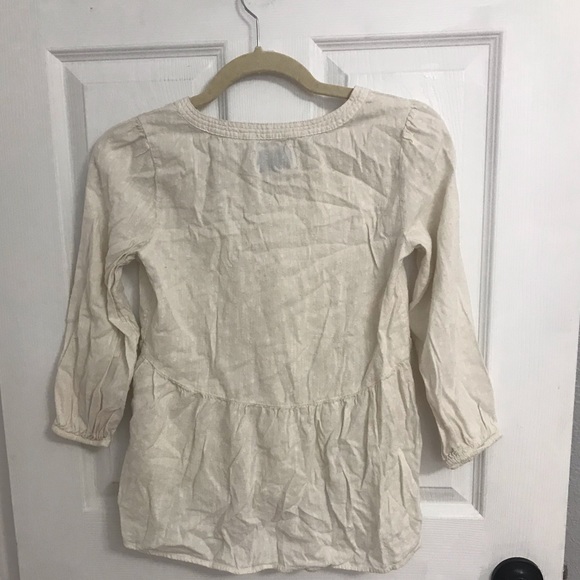 Cream colored (Girls) blouse size 10/12 (from Old Navy) - Picture 3 of 3